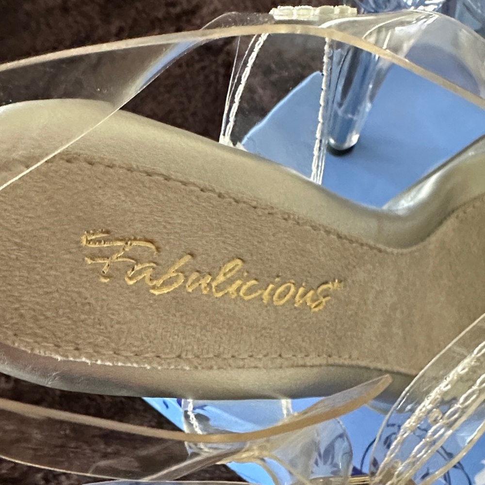 Fabulous Clear 5” High Heel Sandals - Picture 2 of 6